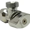Llave Control Angular Tipo Roscada 1/4 de Vuelta Coflex Color Gris Oscuro