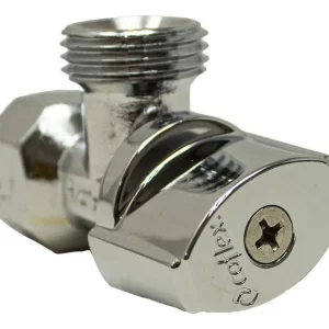 Llave Control Angular Tipo Roscada 1/4 de Vuelta Coflex Color Gris Oscuro
