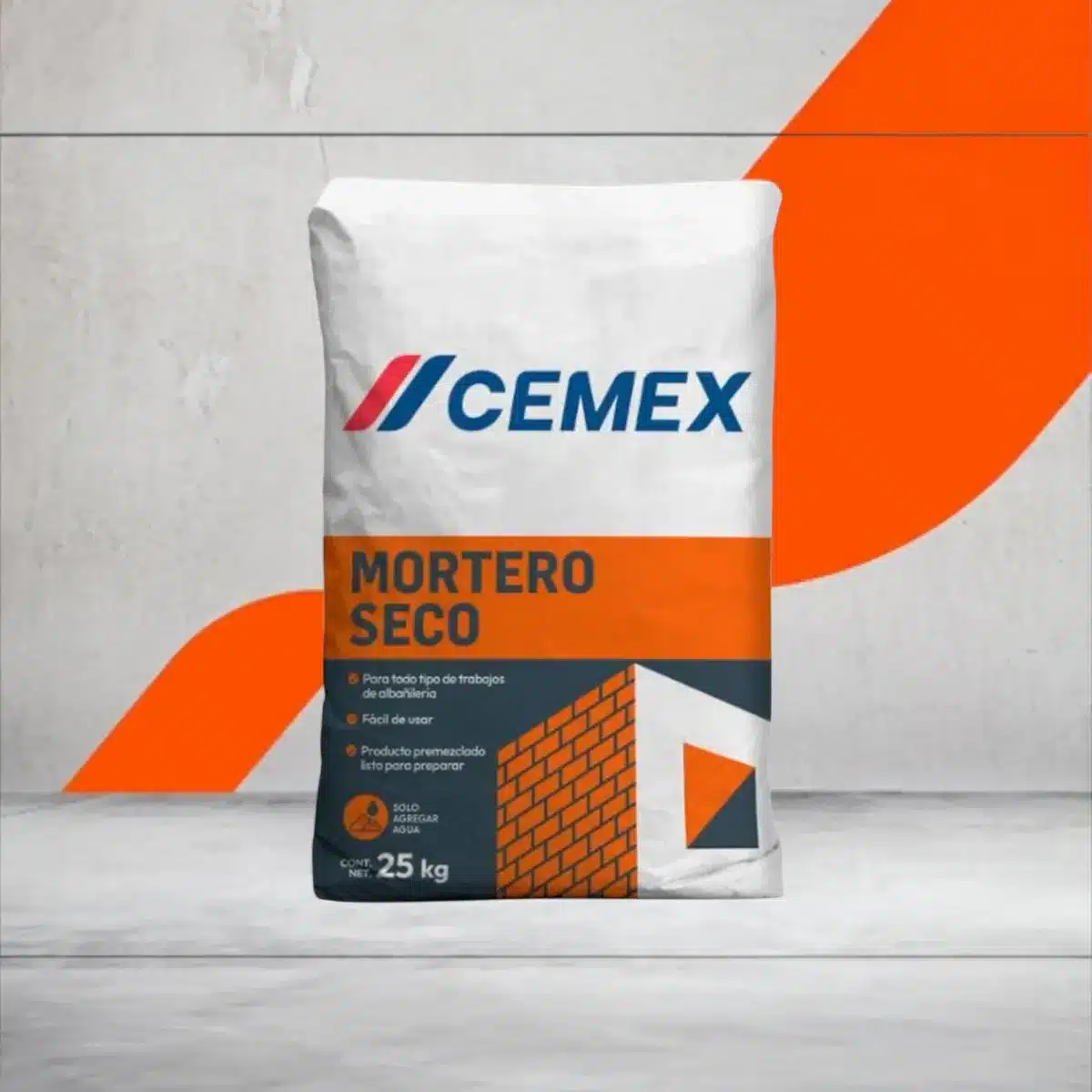 Mortero Seco Premezclado 25 Kg Cemex
