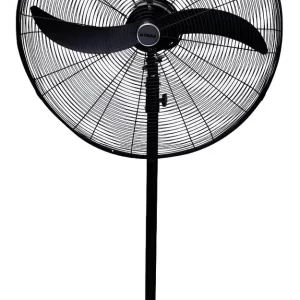 Ventilador de Pie Industrial Airon SFM-75 30" 2 Aspas Metálicas Negro