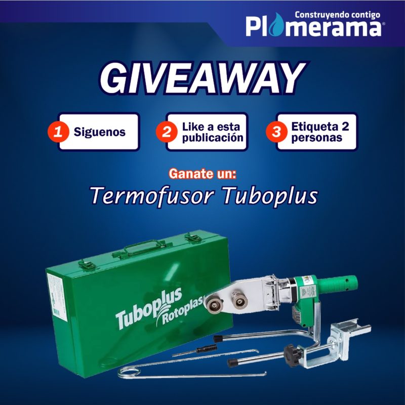 giveaway termofusor rotoplas plomerama